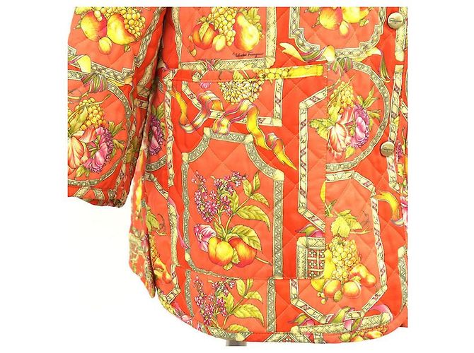 Chaqueta acolchada Salvatore Ferragamo Multicolor Naranja - vista 13