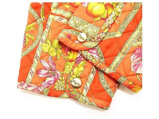 Chaqueta acolchada Salvatore Ferragamo Multicolor Naranja - vista 7