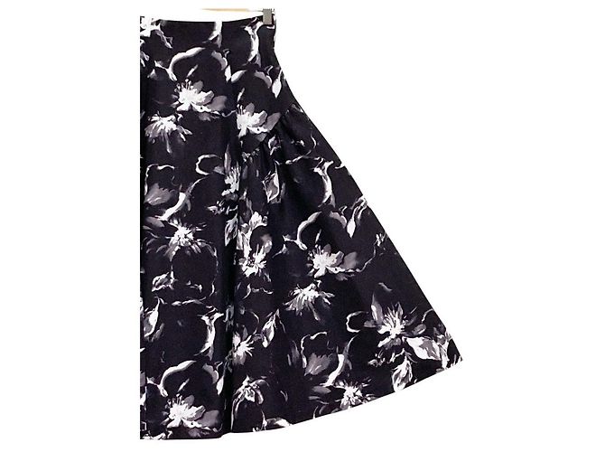 Autre Marque PROPORTION BODY DRESSING Falda Bokashi Flower Negro - vista 3