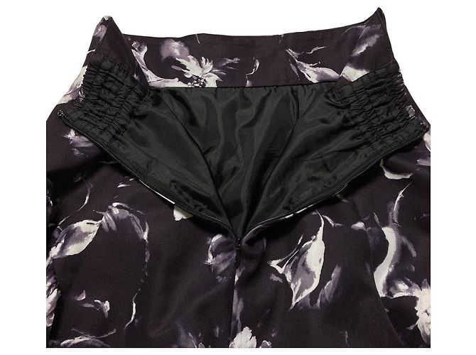 Autre Marque PROPORTION BODY DRESSING Falda Bokashi Flower Negro - vista 4