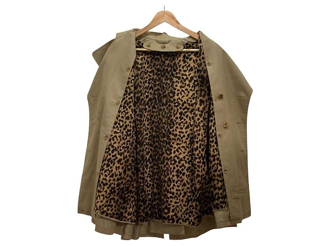 Autre Marque beautiful people Trench Coat con forro de leopardo Beige - vista 3
