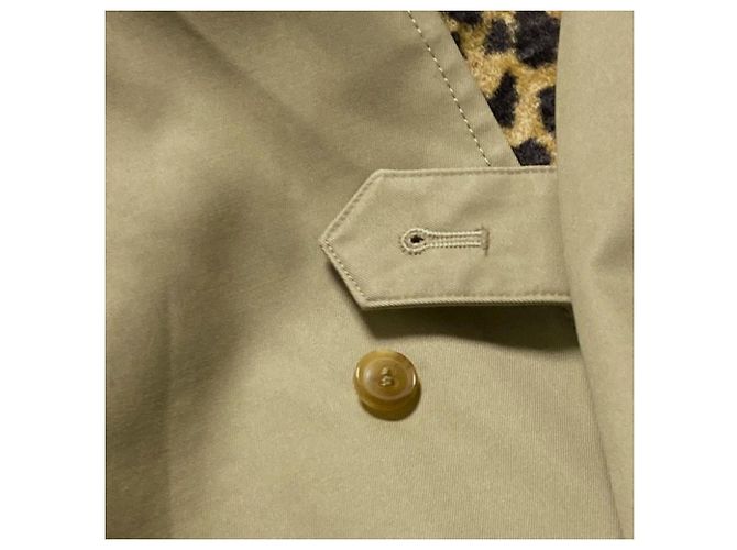 Autre Marque beautiful people Trench Coat con forro de leopardo Beige - vista 7