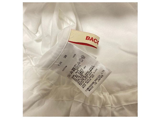 Autre Marque BACCA Bluse mit Rückenknöpfen und geraffter Taille Weiß - Ansicht 3
