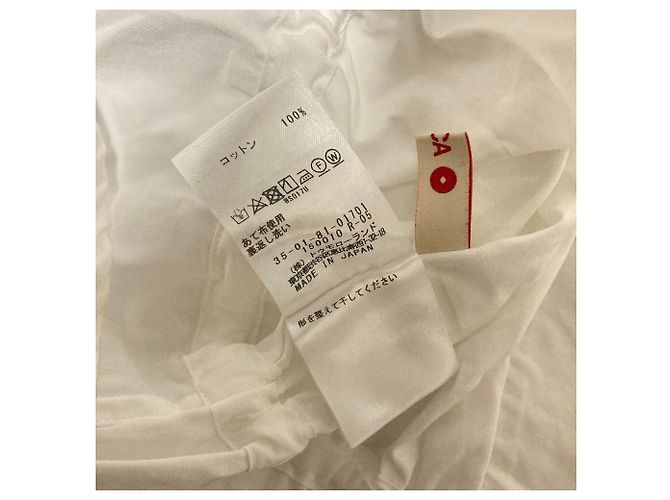 Autre Marque BACCA Bluse mit Rückenknöpfen und geraffter Taille Weiß - Ansicht 4