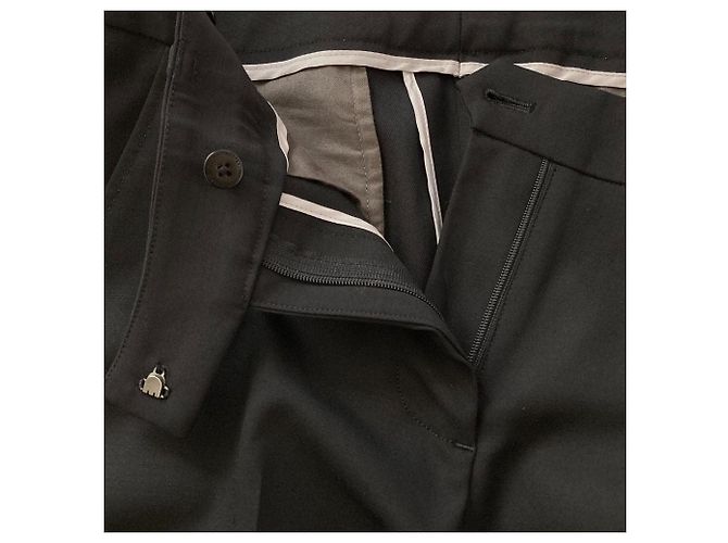 Autre Marque Incotex Stretch-Wollhose Schwarz - Ansicht 3