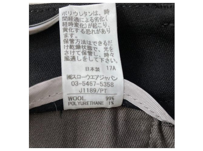Autre Marque Incotex Stretch-Wollhose Schwarz - Ansicht 7