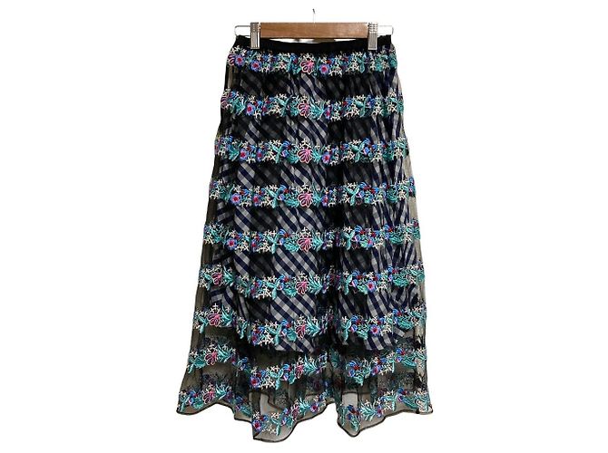 Autre Marque Falda de cuadros con bordado Chesty Multicolor - vista 2