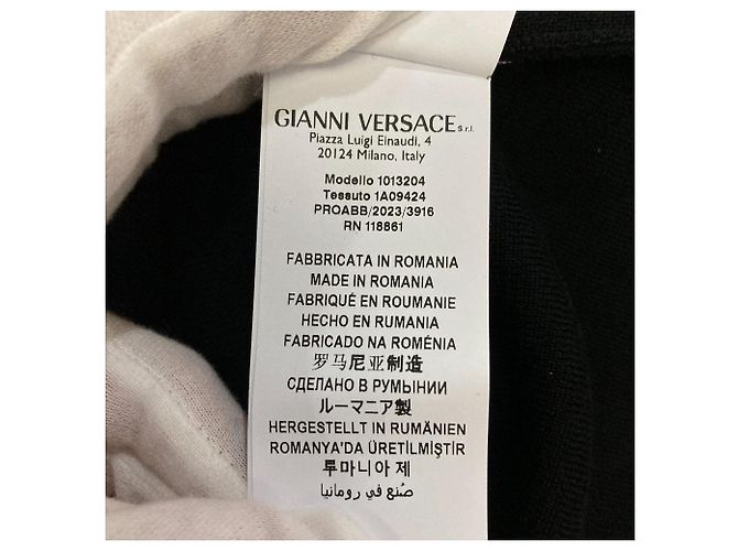 Versace Wollstrick-Cardigan-Set Schwarz - Ansicht 19