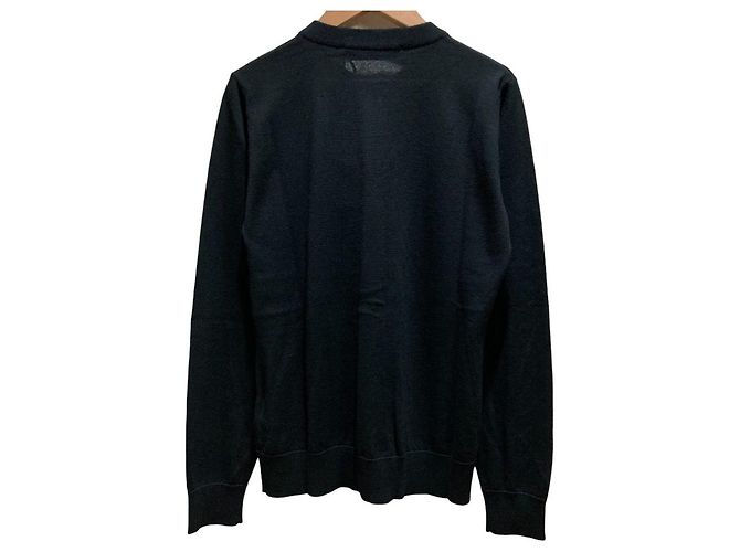 Versace Wollstrick-Cardigan-Set Schwarz - Ansicht 4