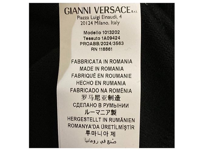 Versace Wollstrick-Cardigan-Set Schwarz - Ansicht 8