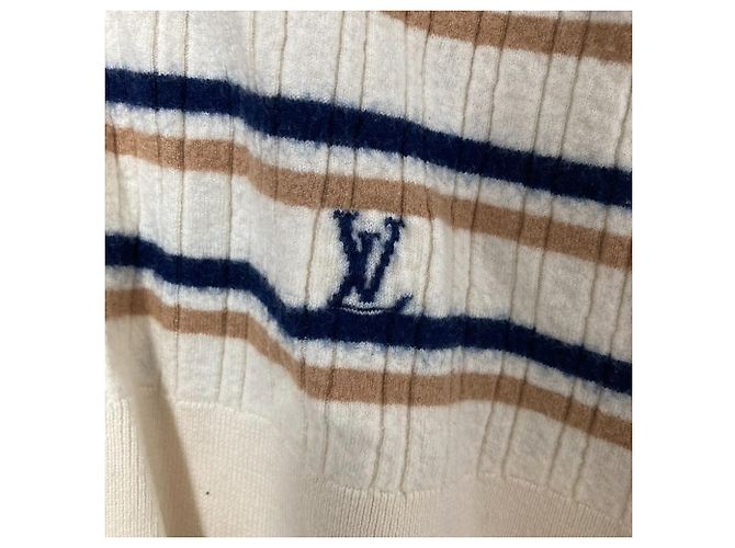 Louis Vuitton Gestreifter Strickpullover Roh - Ansicht 4