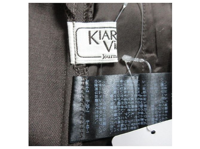 Autre Marque KIARIS Plissierte Lagenhose Braun - Ansicht 7