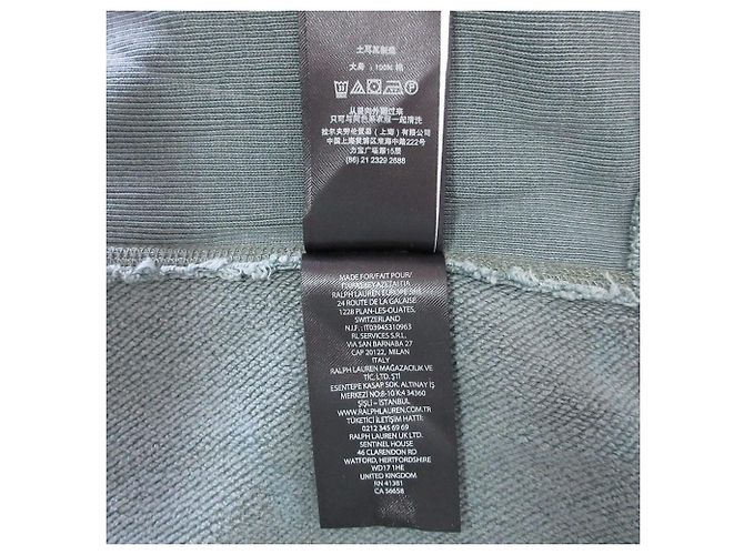 Ralph Lauren Felpa con cappuccio RRL Garment Dyed Verde - vista 11
