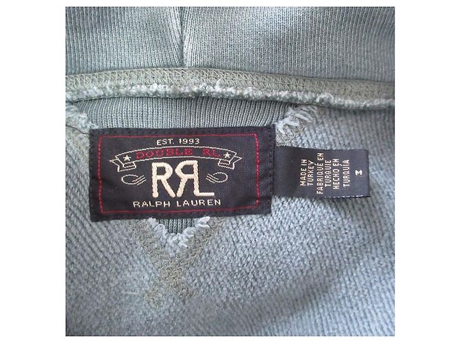 Ralph Lauren Felpa con cappuccio RRL Garment Dyed Verde - vista 5