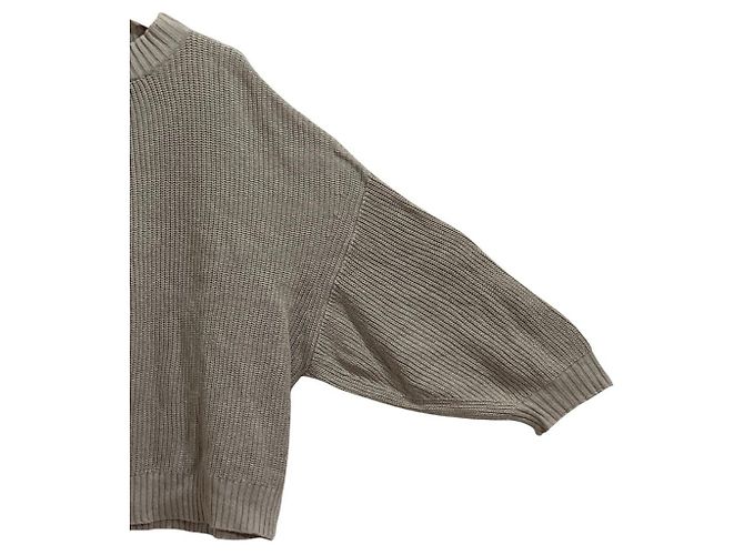 Autre Marque Pullover de malha de algodão UNIVERSAL SEVEN Marrom - vista 3