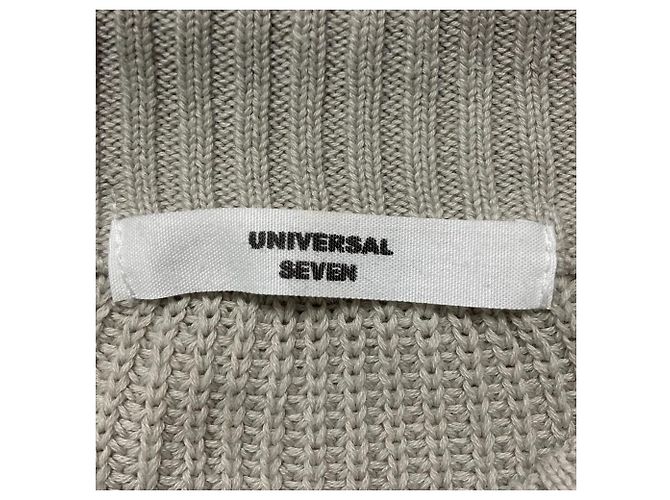 Autre Marque Pullover de malha de algodão UNIVERSAL SEVEN Marrom - vista 4