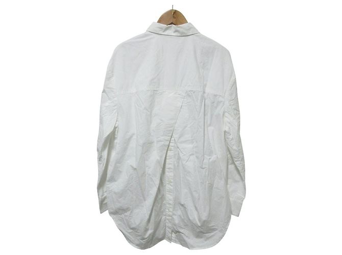 Autre Marque All Saints LAURIE SHIRT Camisa de algodón Blanco - vista 2