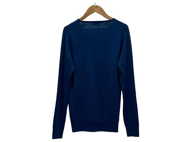 Autre Marque Top de punto de lana John Smedley Azul - vista 2