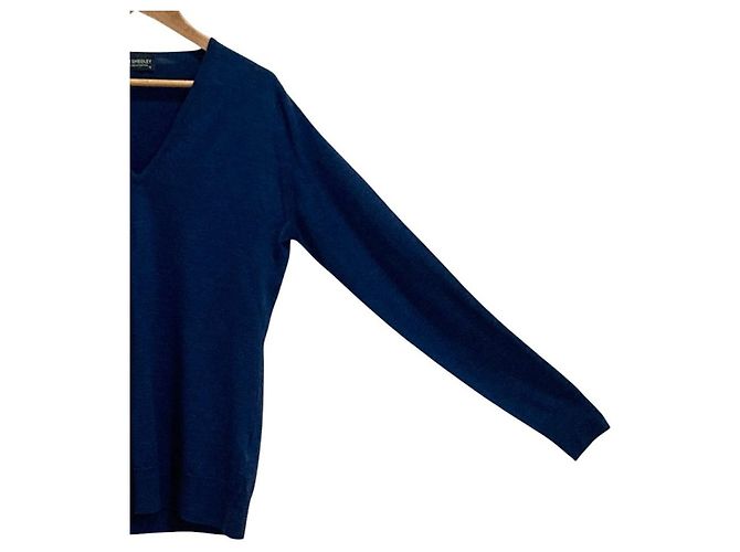 Autre Marque Top de punto de lana John Smedley Azul - vista 3