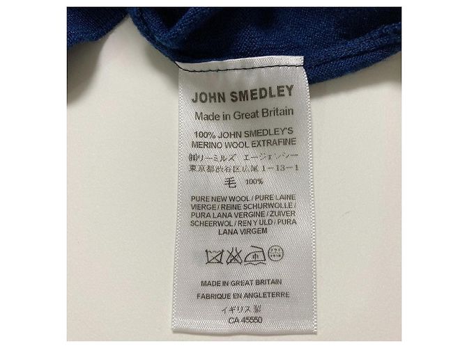 Autre Marque Top de punto de lana John Smedley Azul - vista 5