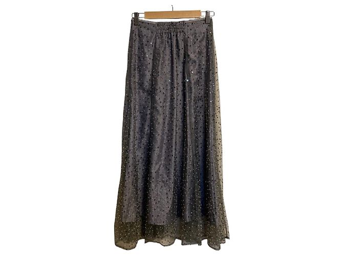 Autre Marque Falda sirena de lentejuelas Mystrada Castaño - vista 2