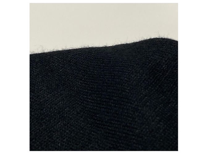 Autre Marque CADUNE Tüll-Stricktop Schwarz - Ansicht 9