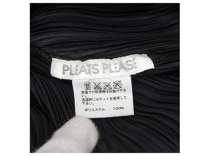 Issey Miyake PLEATS PLEASE Kleid aus Polyester Schwarz - Ansicht 7
