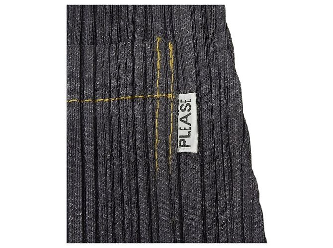Issey Miyake PLEATS PLEASE Tunika aus Polyester Schwarz - Ansicht 6