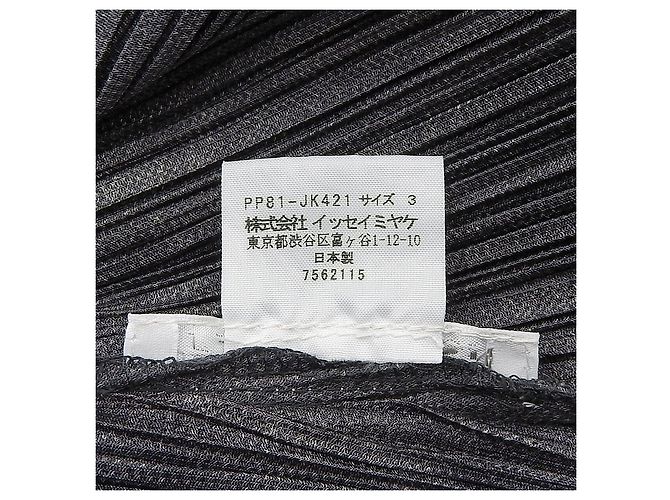 Issey Miyake PLEATS PLEASE Tunika aus Polyester Schwarz - Ansicht 8
