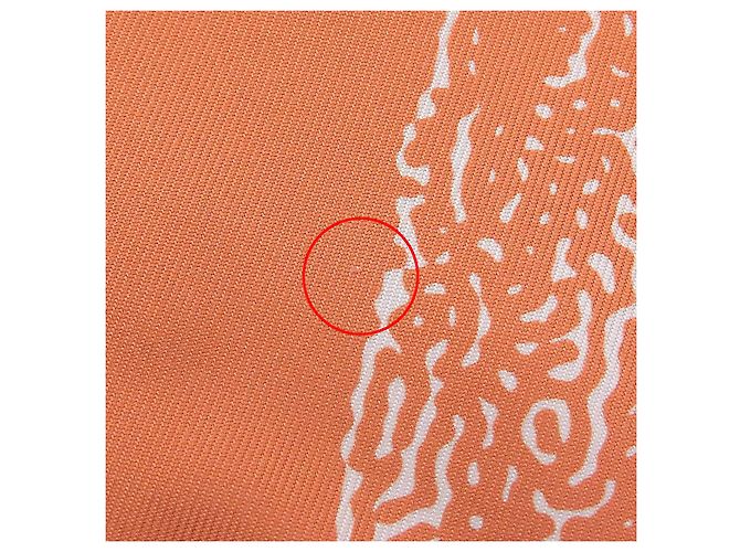 Foulard in seta Hermès Clair de Lune Marrone Arancione - vista 11