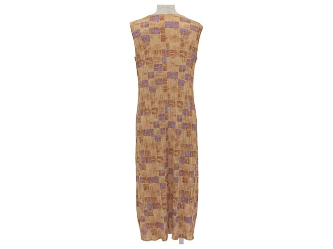 Issey Miyake PLEATS PLEASE Multi Polyester Kleid Mehrfarben - Ansicht 2