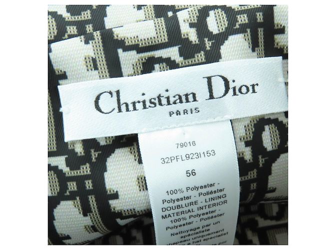 Chapéu Bucket Christian Dior TEDDY-D Oblique Verde Caqui - vista 8