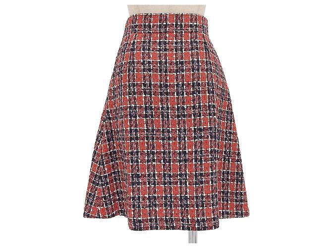 Falda Gucci de tweed y rayón Multicolor - vista 2