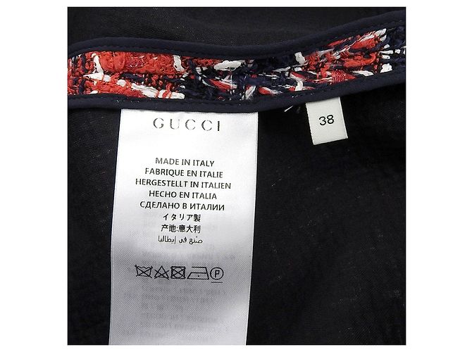 Falda Gucci de tweed y rayón Multicolor - vista 6