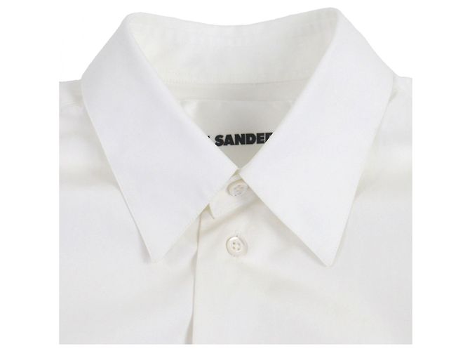 Camisa de manga larga de algodón Jil Sander Blanco - vista 2