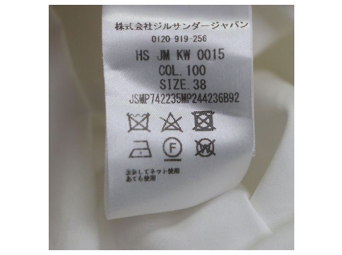 Camisa de manga larga de algodón Jil Sander Blanco - vista 9