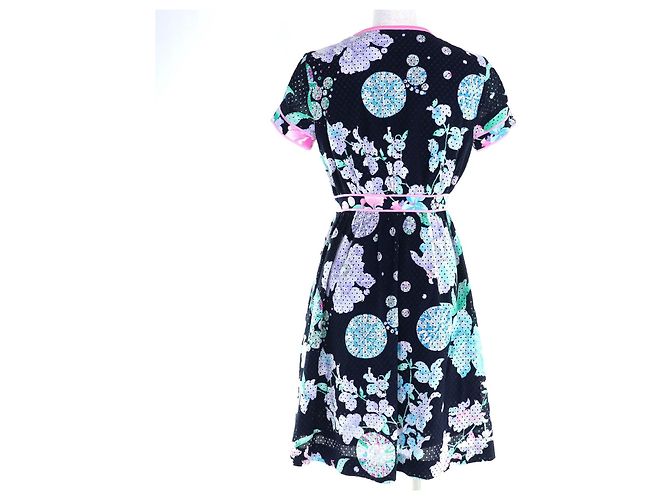 Autre Marque Vestido de algodón LEONARD Negro - vista 3