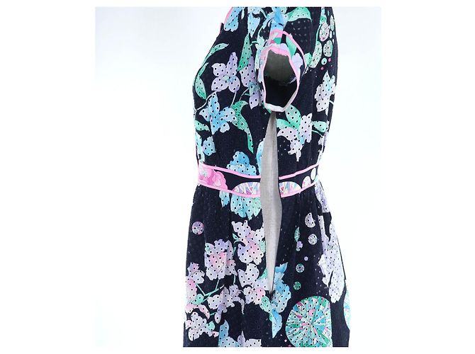 Autre Marque Vestido de algodón LEONARD Negro - vista 5