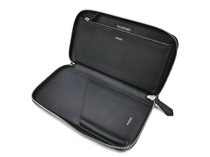 Cartera larga Fendi FF Logo Negro - vista 3