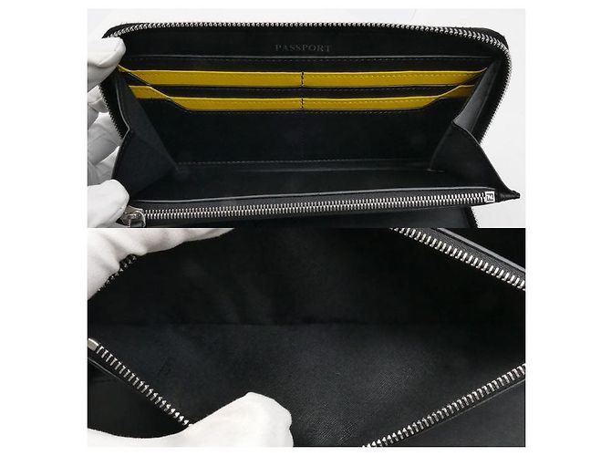 Cartera larga Fendi FF Logo Negro - vista 5