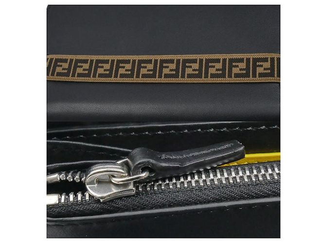 Cartera larga Fendi FF Logo Negro - vista 7