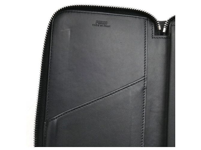 Cartera larga Fendi FF Logo Negro - vista 8