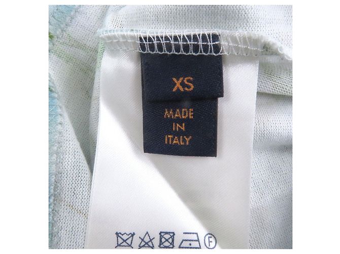T-shirt in cotone Louis Vuitton con stampa flower Inside-out Blu Blu chiaro - vista 6