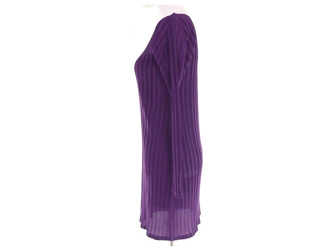 Issey Miyake PLEATS PLEASE Kleid Polyesterkleid Lila - Ansicht 2