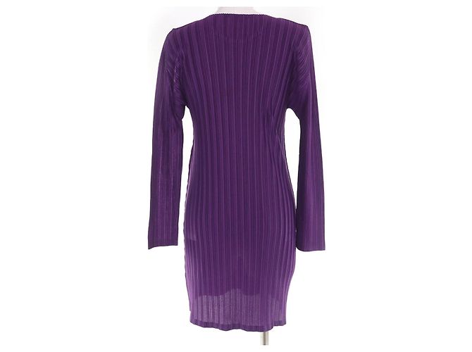 Issey Miyake PLEATS PLEASE Kleid Polyesterkleid Lila - Ansicht 3