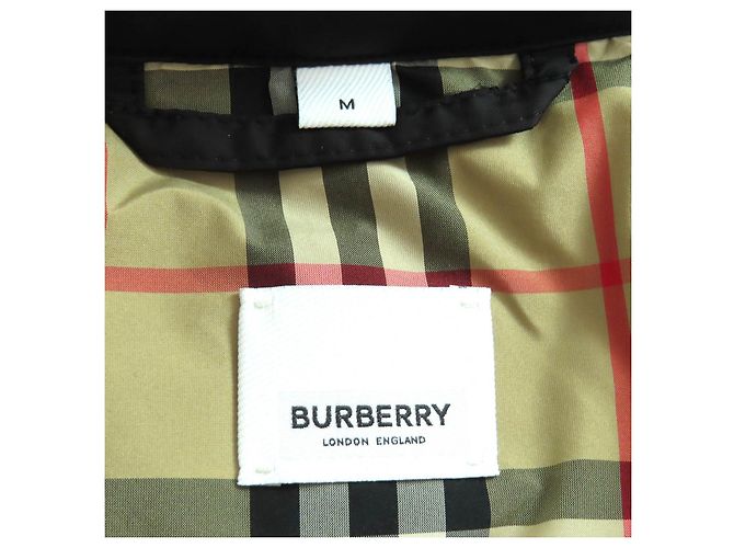 Abrigo de Plumas Burberry Nova Check Negro - vista 7