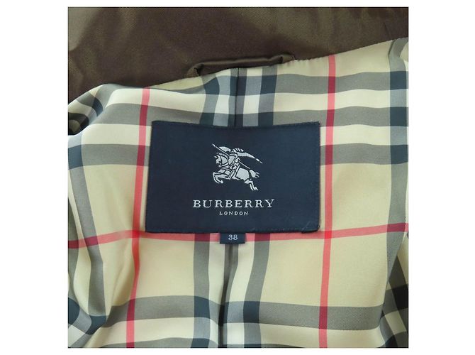 Abrigo de Plumas de Poliéster Burberry Castaño - vista 9