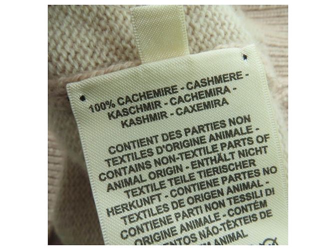 Chaleco de punto de cachemira Hermès 34 Rosa Beige - vista 8