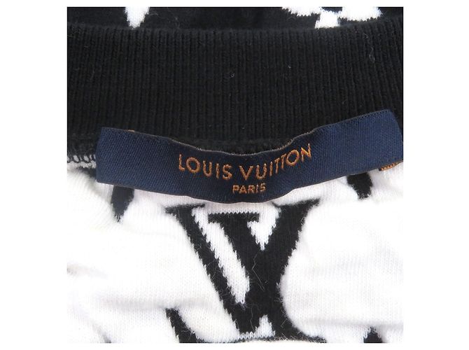 Sudadera de algodón jacquard Monogram Louis Vuitton Negro Blanco - vista 4