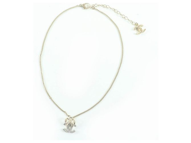 Collana CHANEL COCO Mark Ribbon con strass D'oro - vista 3